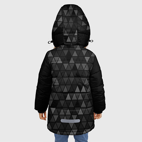 Зимняя куртка для девочки Manchester City / 3D-Черный – фото 4