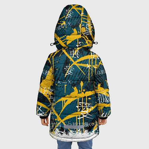 Зимняя куртка для девочки Безликий / 3D-Черный – фото 4
