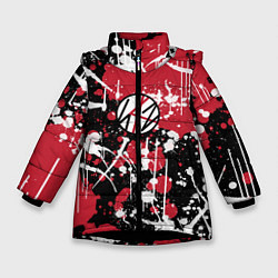 Куртка зимняя для девочки Stray kids, цвет: 3D-черный