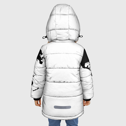 Зимняя куртка для девочки Весь мир / 3D-Черный – фото 4