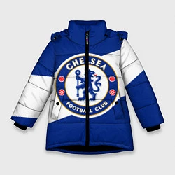 Куртка зимняя для девочки Chelsea SPORT, цвет: 3D-черный