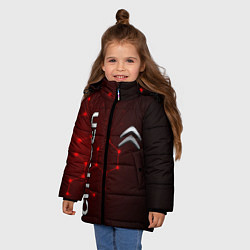 Куртка зимняя для девочки CITROEN, цвет: 3D-черный — фото 2