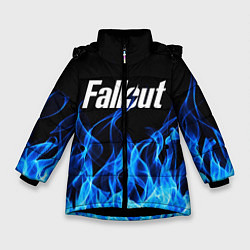 Куртка зимняя для девочки FALLOUT, цвет: 3D-черный