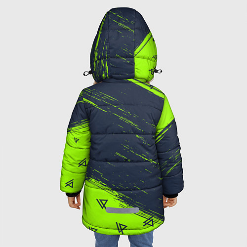 Зимняя куртка для девочки LINKIN PARK ЛИНКИН ПАРК / 3D-Черный – фото 4