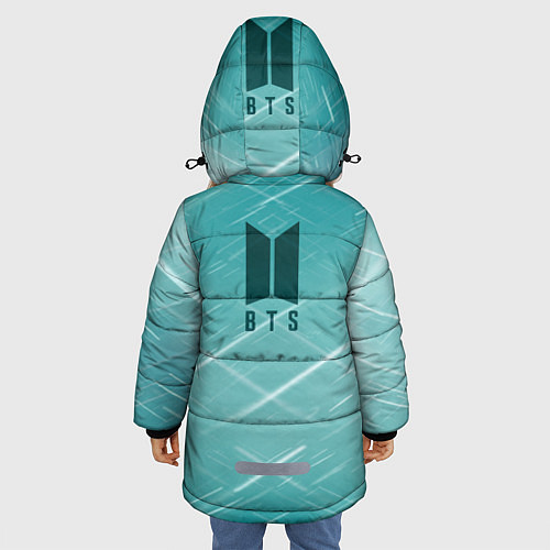 Зимняя куртка для девочки BTS / 3D-Черный – фото 4