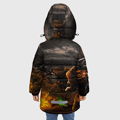 Зимняя куртка для девочки Stalker 2 / 3D-Черный – фото 4