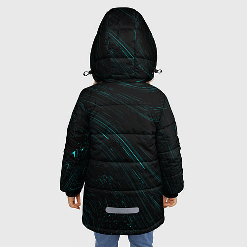 Зимняя куртка для девочки BTS БТС / 3D-Черный – фото 4