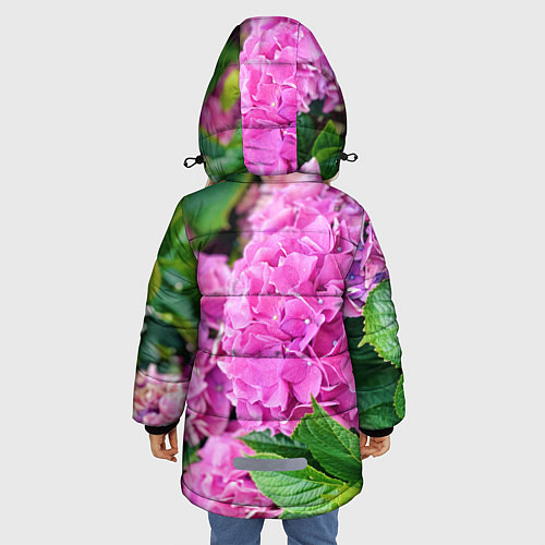 Зимняя куртка для девочки Гортензия / 3D-Черный – фото 4