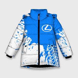 Куртка зимняя для девочки LEXUS ЛЕКСУС, цвет: 3D-черный