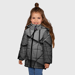 Куртка зимняя для девочки ABSTRACTION STYLE, цвет: 3D-черный — фото 2