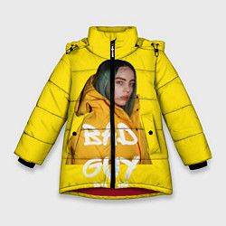 Куртка зимняя для девочки Billie Eilish Билли Айлиш, цвет: 3D-красный