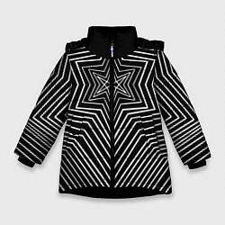 Куртка зимняя для девочки BRING ME THE HORIZON DARK, цвет: 3D-черный