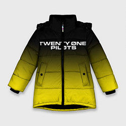 Куртка зимняя для девочки TWENTY ONE PILOTS 21 PILOTS, цвет: 3D-черный