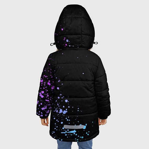 Зимняя куртка для девочки EXO BAND / 3D-Черный – фото 4