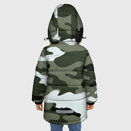 Зимняя куртка для девочки Camouflage 2 / 3D-Красный – фото 4