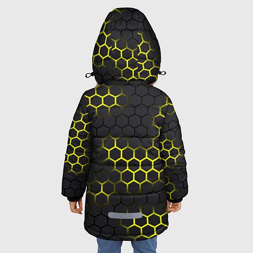 Зимняя куртка для девочки Pikachu Pika Pika / 3D-Черный – фото 4