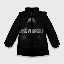 Куртка зимняя для девочки EMINEM, цвет: 3D-черный