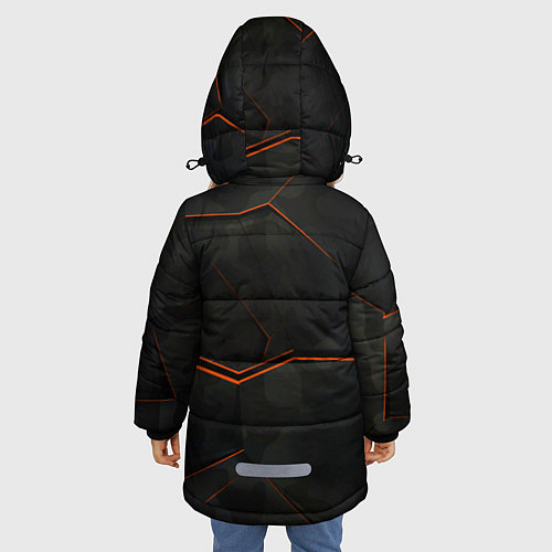 Зимняя куртка для девочки Lexus Orange / 3D-Черный – фото 4