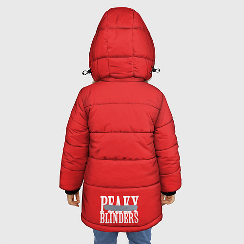 Зимняя куртка для девочки Острые козырьки / 3D-Красный – фото 4