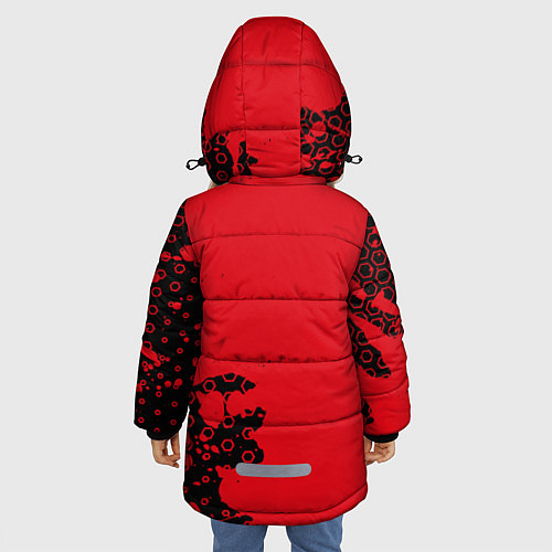 Зимняя куртка для девочки MANCHESTER UNITED / 3D-Черный – фото 4