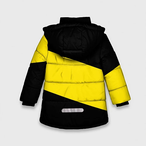 Зимняя куртка для девочки Питтсбург Пингвинз / 3D-Светло-серый – фото 2
