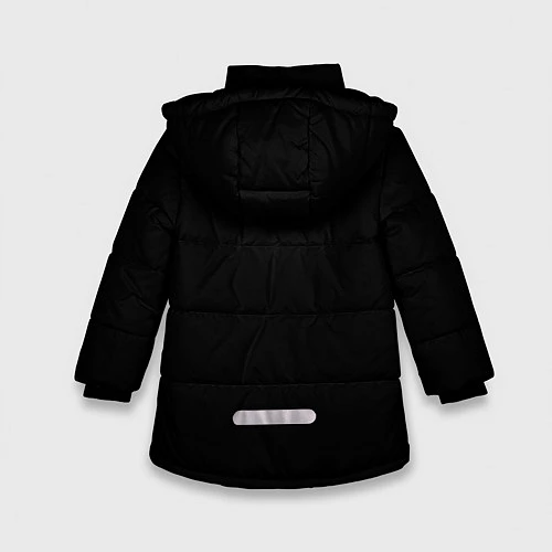 Зимняя куртка для девочки ЧЕРНОЕ ЗЕРКАЛО / 3D-Светло-серый – фото 2
