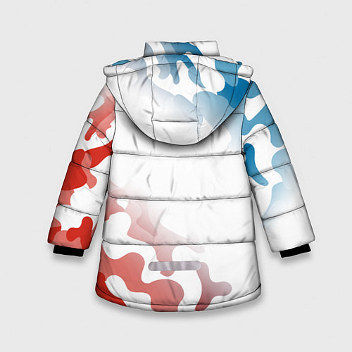 Зимняя куртка для девочки FOOTBALL RUSSIA Футбол / 3D-Светло-серый – фото 2