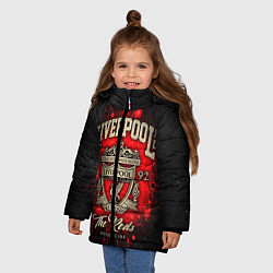 Куртка зимняя для девочки LIVERPOOL FC, цвет: 3D-черный — фото 2