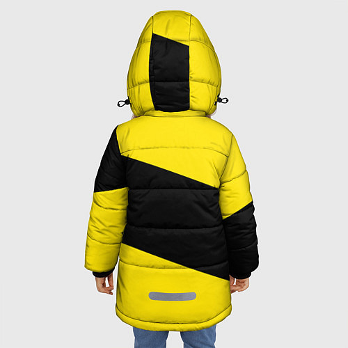 Зимняя куртка для девочки Питтсбург Пингвинз / 3D-Светло-серый – фото 4