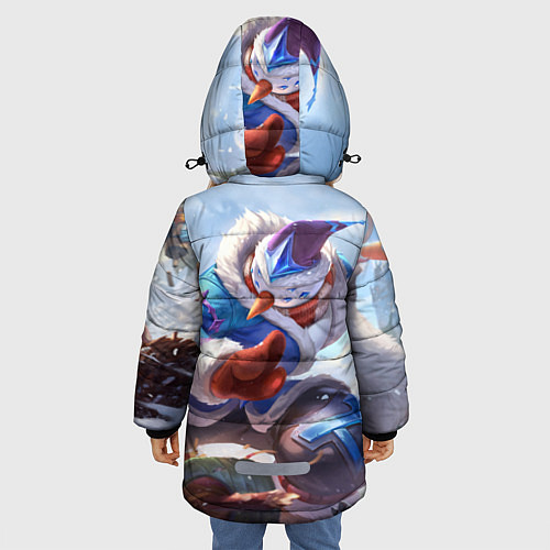 Зимняя куртка для девочки League of Legends МАСТЕР ЙИ / 3D-Светло-серый – фото 4