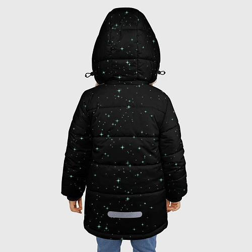 Зимняя куртка для девочки Злая королева / 3D-Черный – фото 4