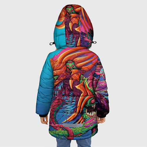 Зимняя куртка для девочки HyperBeast / 3D-Черный – фото 4