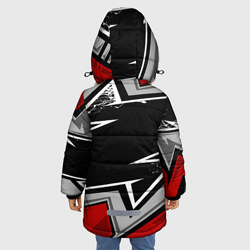 Зимняя куртка для девочки LA LAKERS RED / 3D-Черный – фото 4