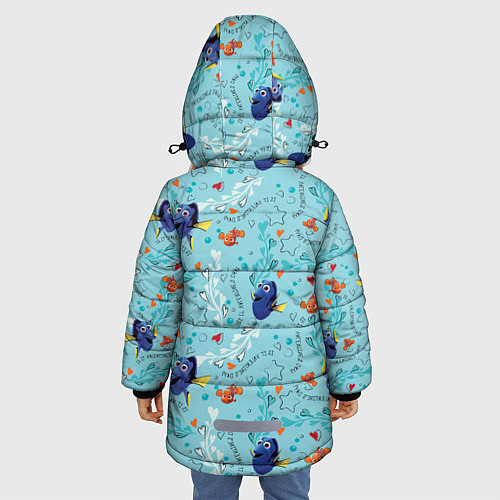 Зимняя куртка для девочки Finding Nemo / 3D-Черный – фото 4