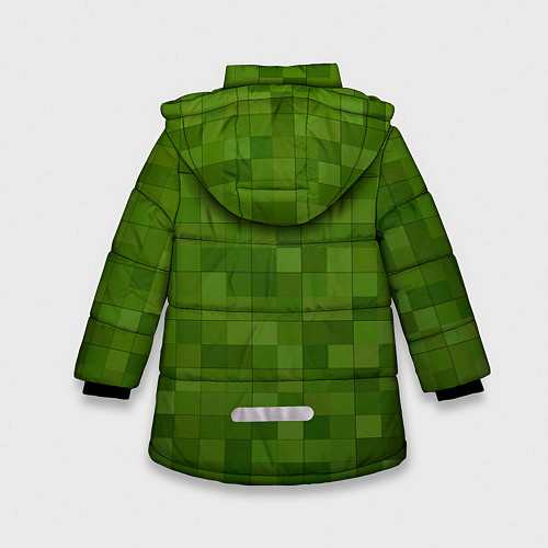 Зимняя куртка для девочки Minecraft / 3D-Светло-серый – фото 2