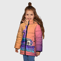 Куртка зимняя для девочки Fortnite Lama, цвет: 3D-светло-серый — фото 2