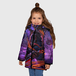 Куртка зимняя для девочки Пайк League of legends, цвет: 3D-черный — фото 2