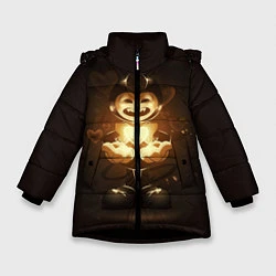 Куртка зимняя для девочки Bendy And The Ink Machine, цвет: 3D-черный