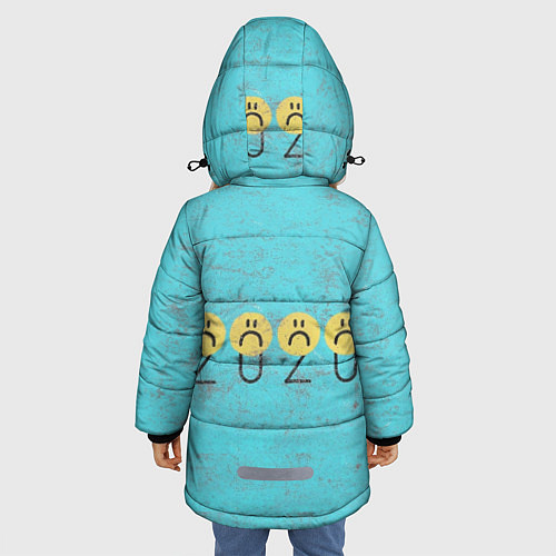 Зимняя куртка для девочки 2020 YEAR / 3D-Черный – фото 4