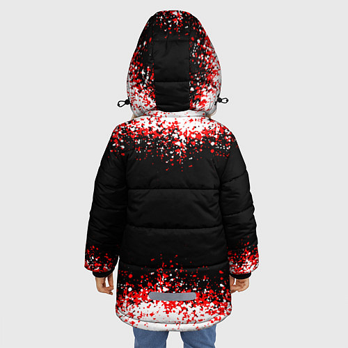 Зимняя куртка для девочки Dead by Daylight / 3D-Черный – фото 4