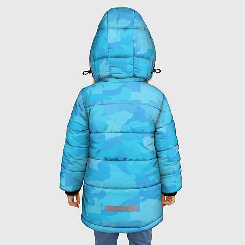 Зимняя куртка для девочки Colored unicorns / 3D-Черный – фото 4