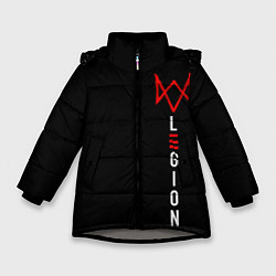 Куртка зимняя для девочки Watch Dogs: Legion, цвет: 3D-светло-серый