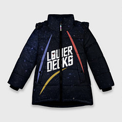 Куртка зимняя для девочки Нижние палубы Z, цвет: 3D-черный