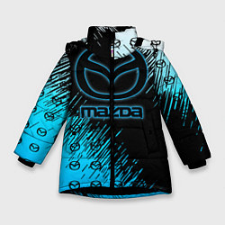 Куртка зимняя для девочки MAZDA, цвет: 3D-черный