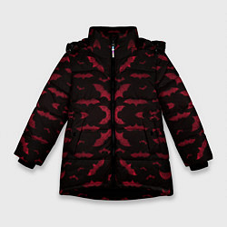 Куртка зимняя для девочки HALLOWEEN, цвет: 3D-черный