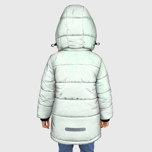 Зимняя куртка для девочки Енот / 3D-Черный – фото 4