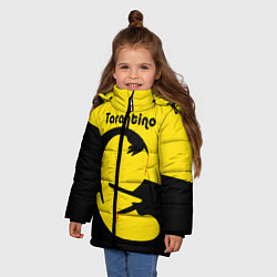 Куртка зимняя для девочки Тарантино, цвет: 3D-черный — фото 2