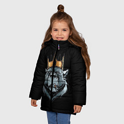 Куртка зимняя для девочки Bear King, цвет: 3D-красный — фото 2