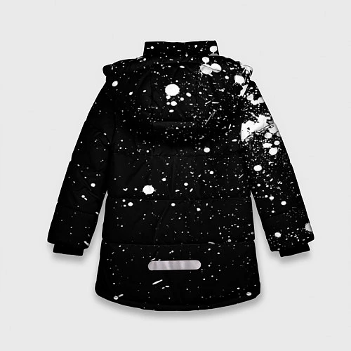 Зимняя куртка для девочки Атака на титанов / 3D-Светло-серый – фото 2