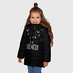 Куртка зимняя для девочки Happy halloween, цвет: 3D-черный — фото 2